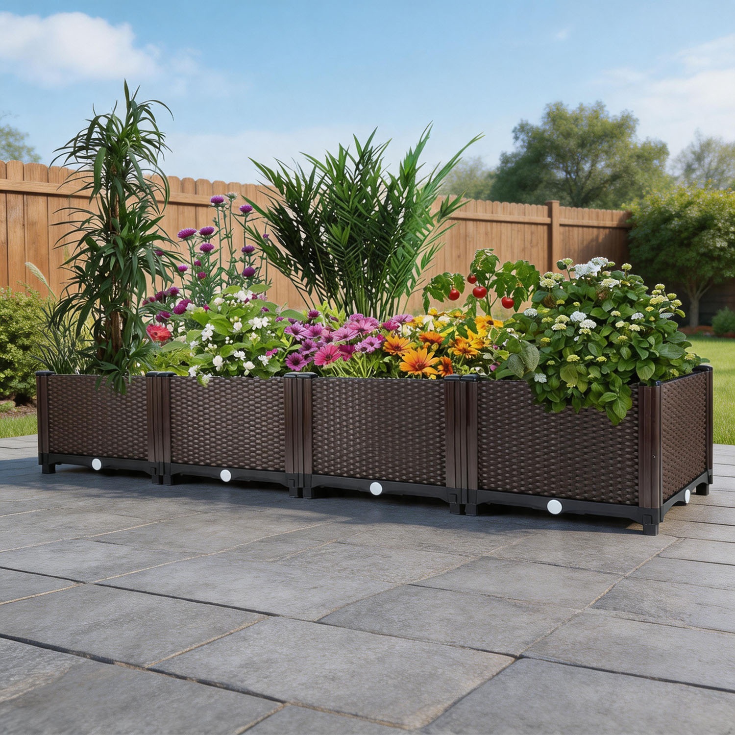 Vegetable Transplanter - Self-Watering Raised Garden Bed – 160cm