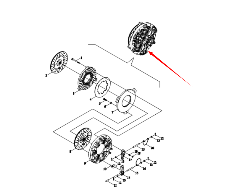 TB550.211 Clutch Assembly for  - Farming Is Part Of Agriculture 评论和价格