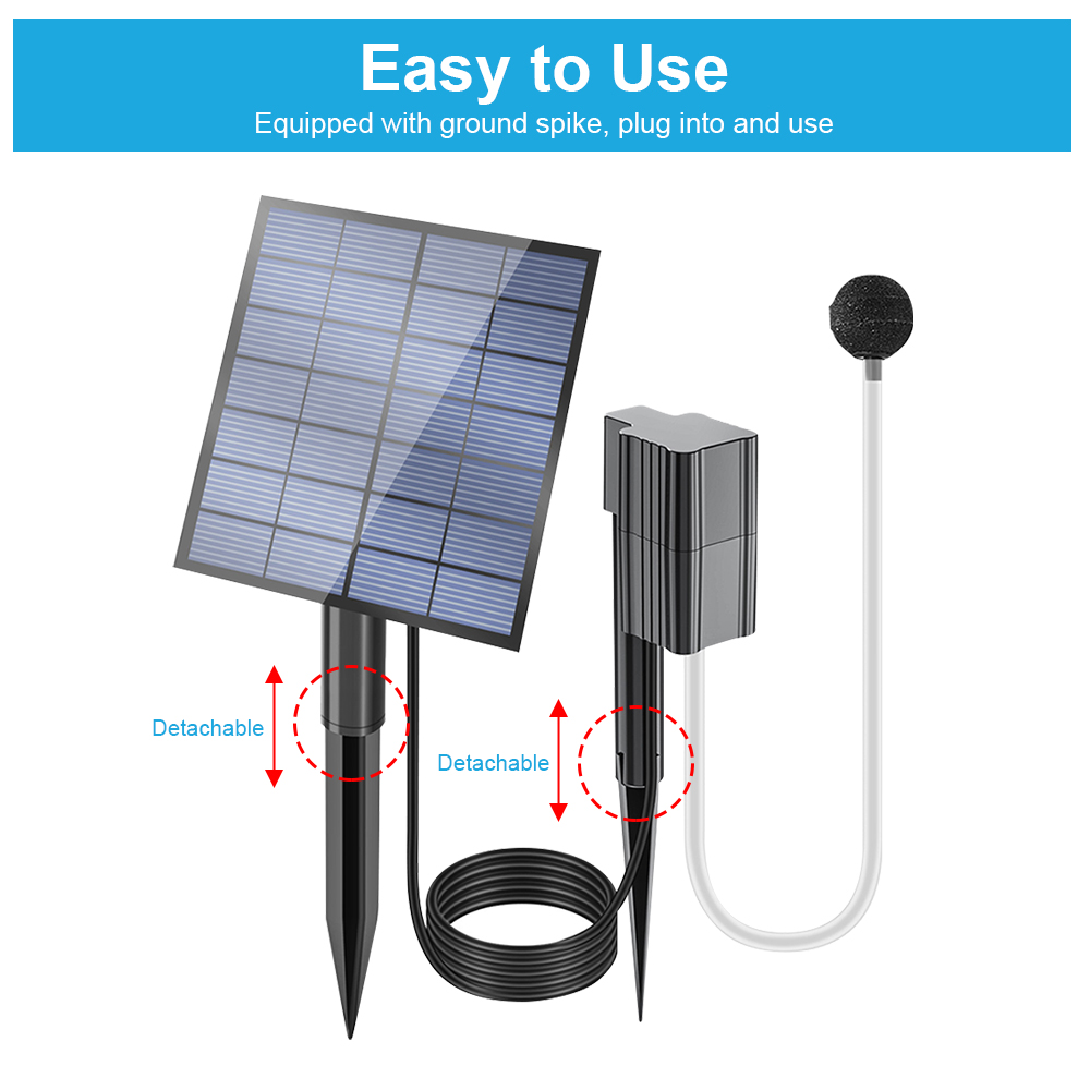 Solar Powered Pond Aerator 2.5 - Fish Pond Aerator 评论和价格