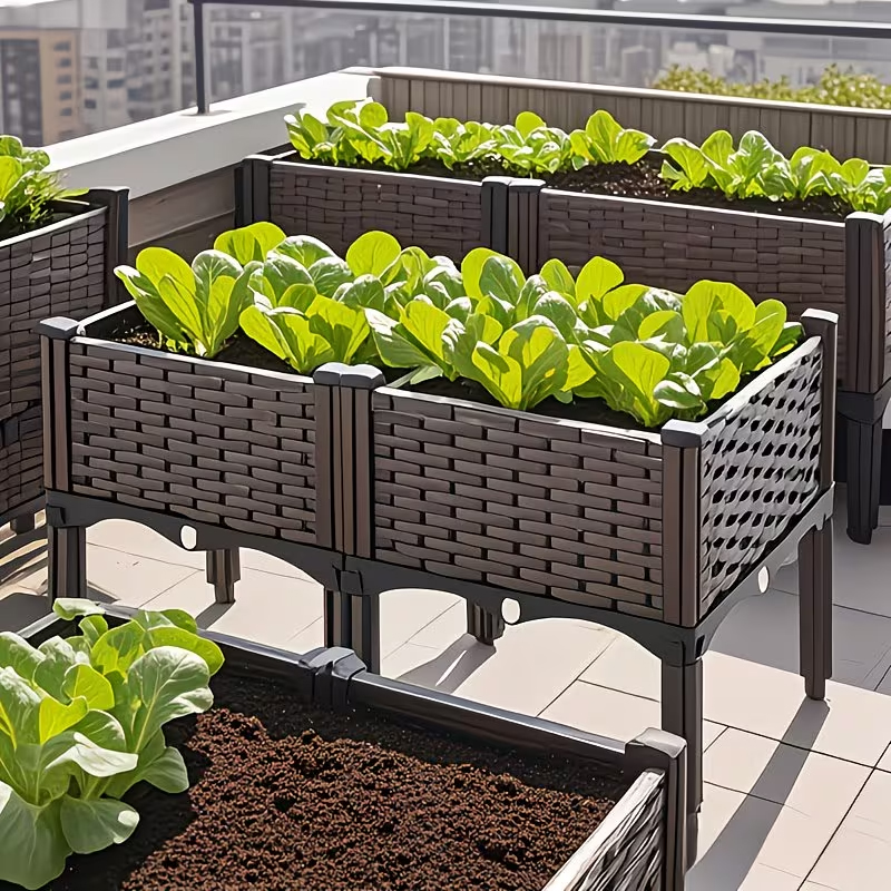 Elevated Raised Garden Bed wit - Vegetable Transplanter 评论和价格