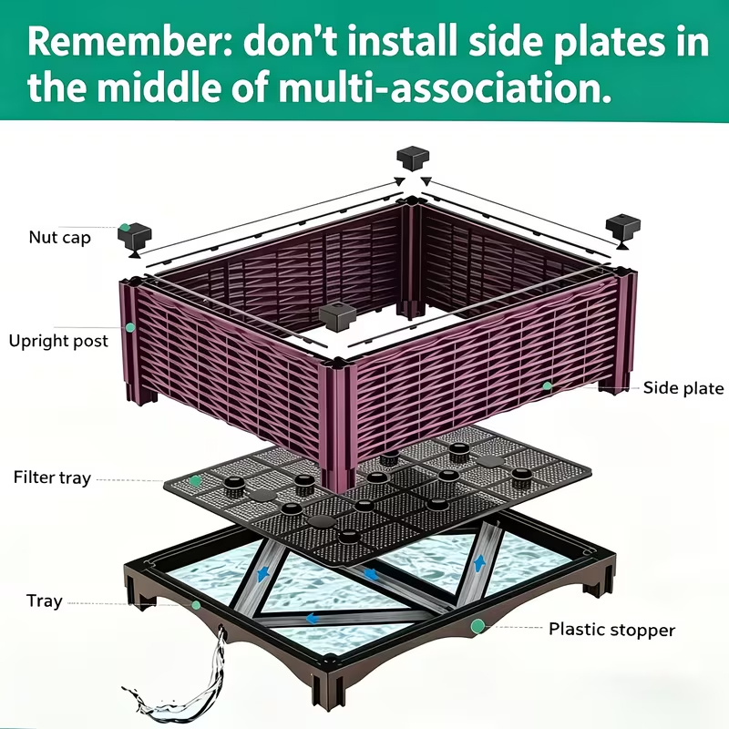 Elevated Raised Garden Bed wit - Vegetable Transplanter 评论和价格
