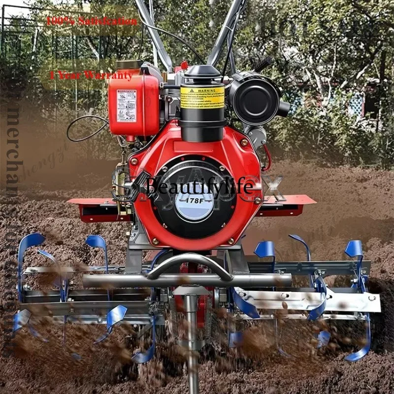 a55  New Mini Rotary Tiller Ho - Farming Agriculture Machine 评论和价格