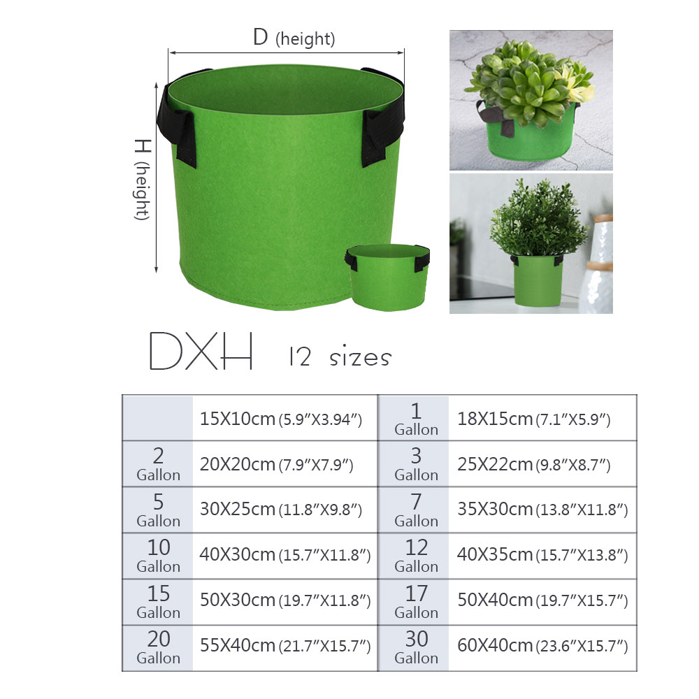 1-30 Gallon Green Garden Fabri - Vegetable Transplanter 评论和价格