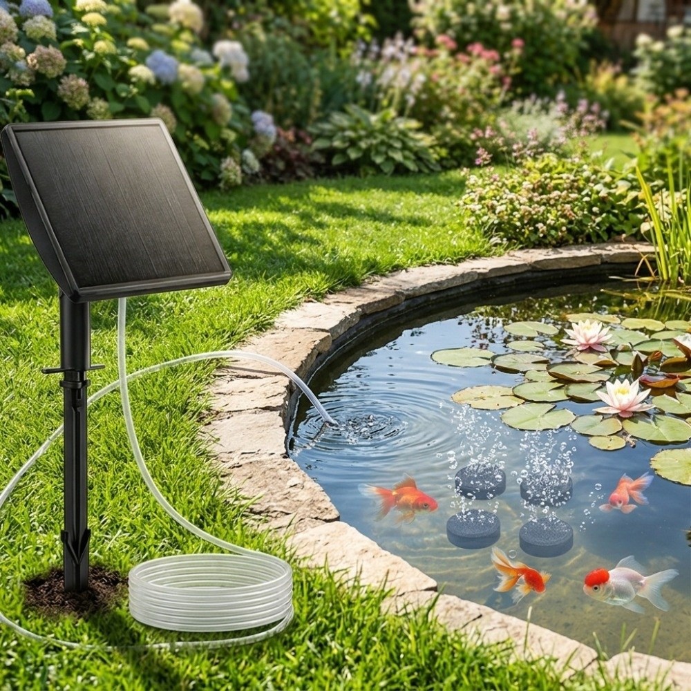 Low Noise Solar Oxygen Pump So - Fish Pond Aerator 评论和价格