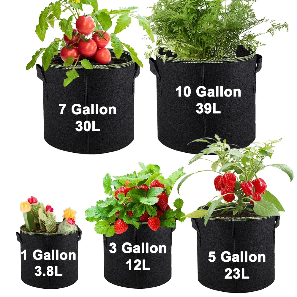 Fabric Plant Pots Grow Bags 3/ - Vegetable Transplanter 评论和价格
